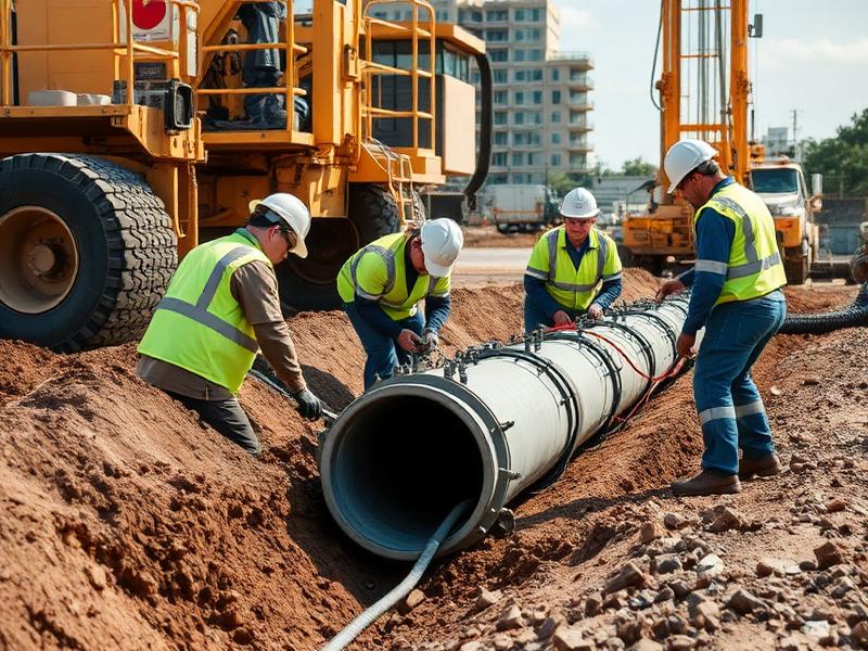Pelican Underground Llc workers fix pipes safely underground using trenchless repair, making jobs safer and faster for all.