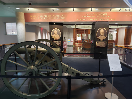 Pelican Underground Llc preserves history like fixing old pipes, with a museum cannon and info about Grant and Lincoln.