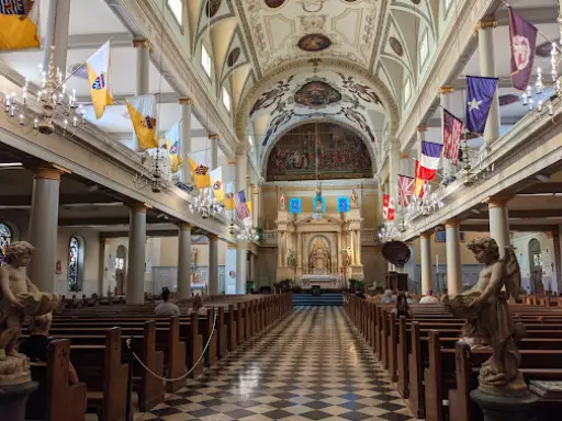 This historic church shows craftsmanship Pelican Underground Llc admires—no repairs needed, only lasting quality and beauty.
