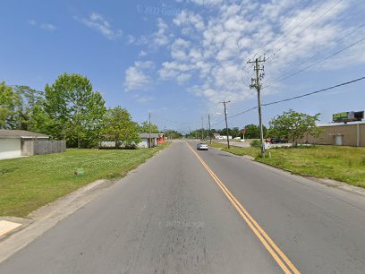 Pelican Underground LLC van drives through a quiet neighborhood, showing their trenchless sewer repair services nearby.
