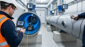 Pelican Underground Llc team checks pipes using a camera robot and device to help keep utility systems working safely.