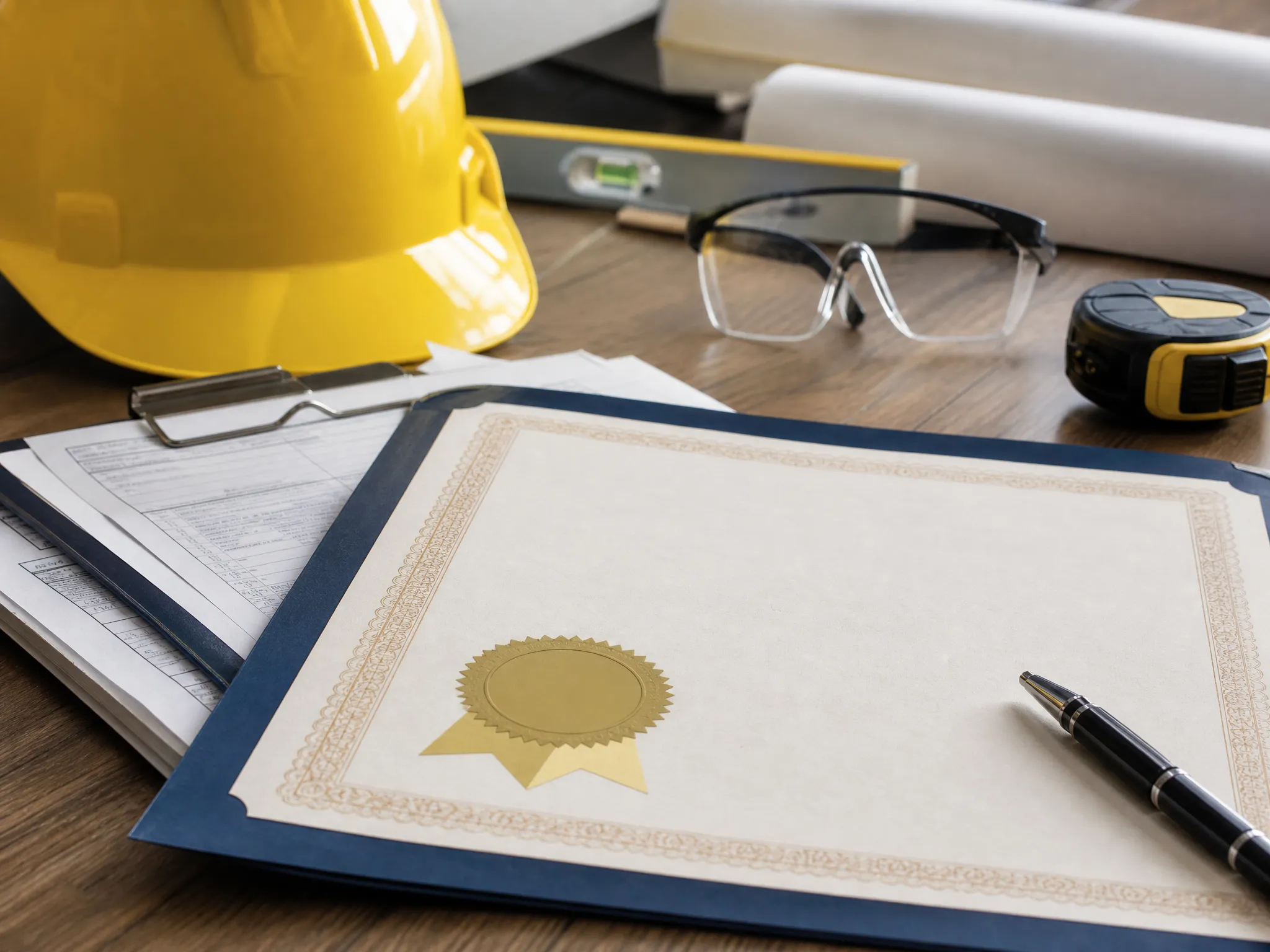 Pelican Underground LLC shows commitment to safety and planning with certificates and tools needed for construction projects.