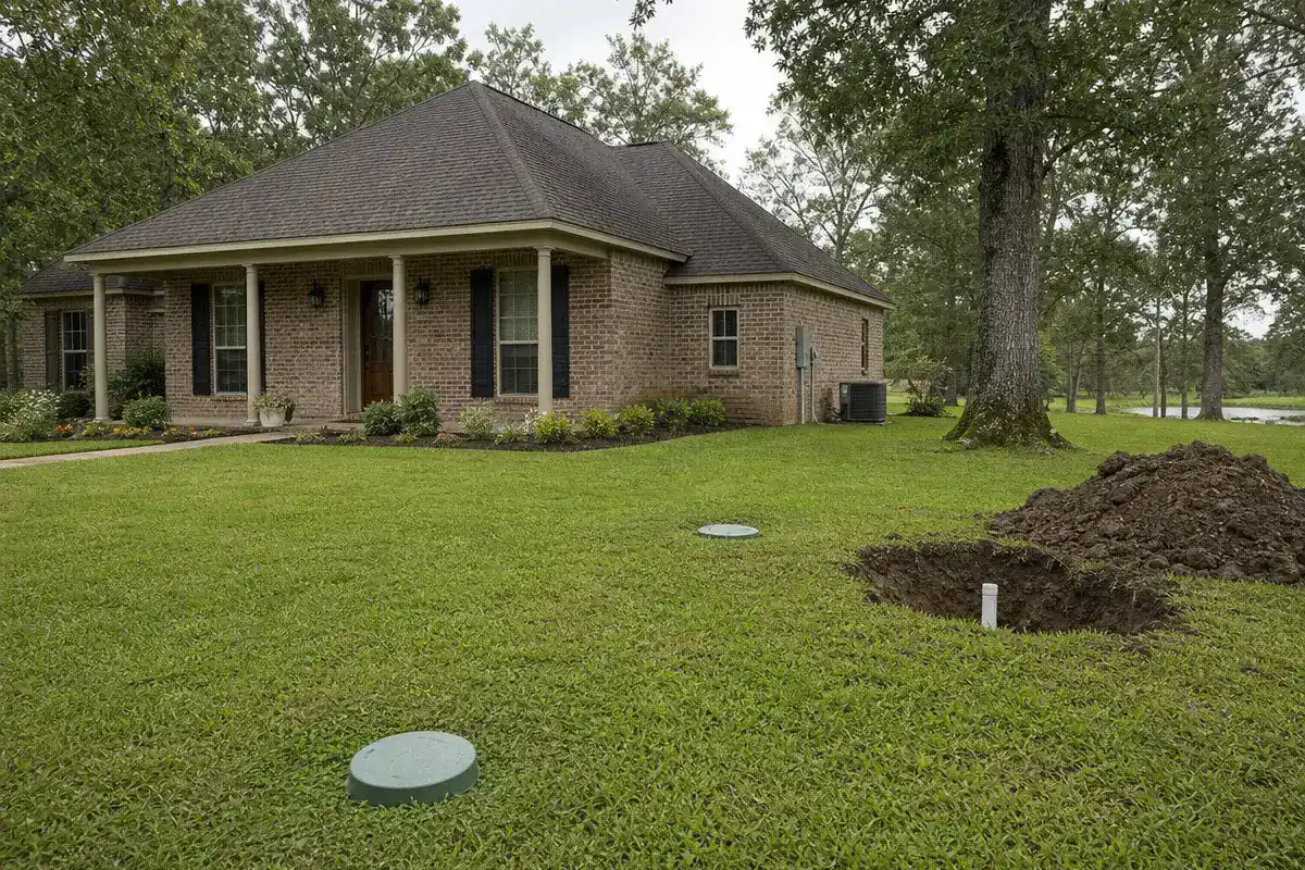 Pelican Underground LLC is installing or maintaining a septic system at a residential home.